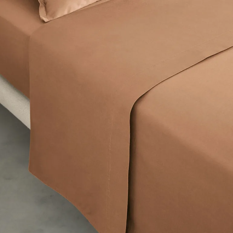 Saria Washed Cotton Sateen Flat Sheet - 3