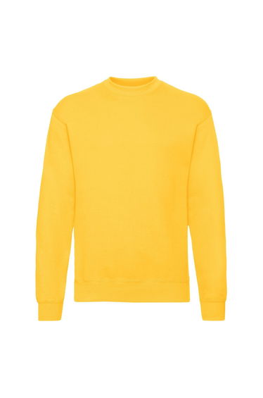 Fruit of the Loom Mens Classic 80/20 Set-in Sweatshirt - Sunflower Yellow