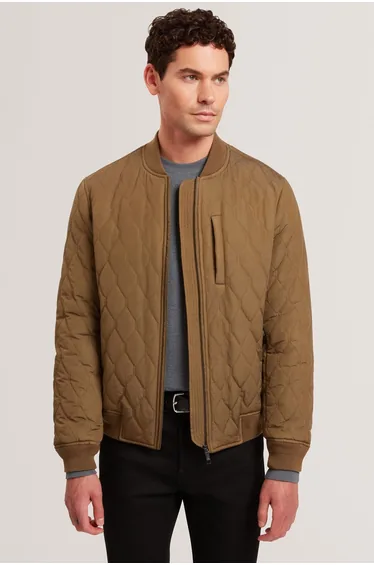 جاكيت تيد بيكر أخضر بسحاب