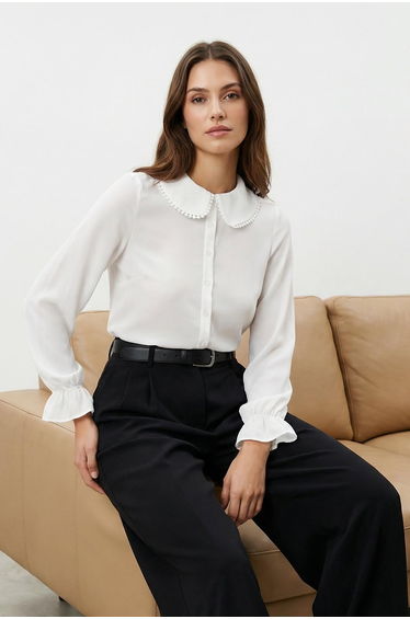 Shirt - White - Oversize