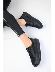 Black-Black Women's Sneakers 16880