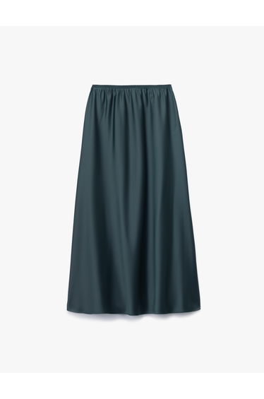 Satin Midi Skirt