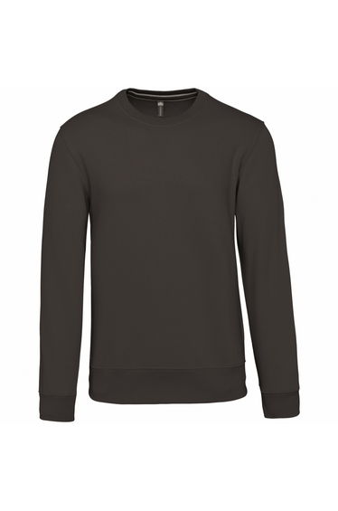 Kariban Mens Crew Neck Sweatshirt - Dark Grey