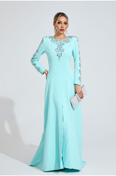 Lucinda Bule Diamond Maxi Dress