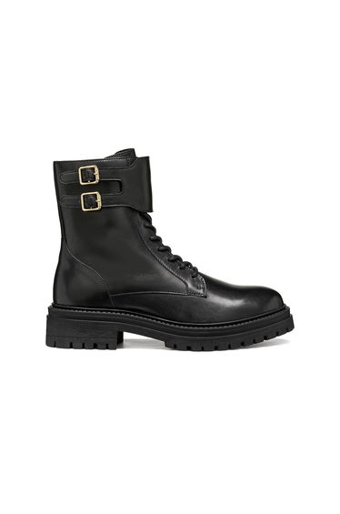 Iridea Lace-Up Leather Ankle Boots