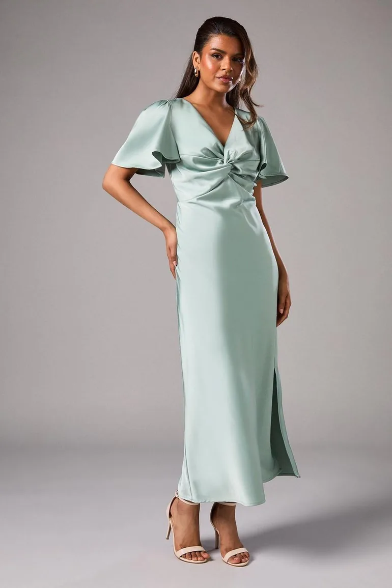 angel sleeve bridesmaid dresses Angel Sleeve Wrap Maxi Dress Chiffon Wrap Bridesmaid Dress Chiffon Full  Sleeve Wrap Dress Chiffon Angel