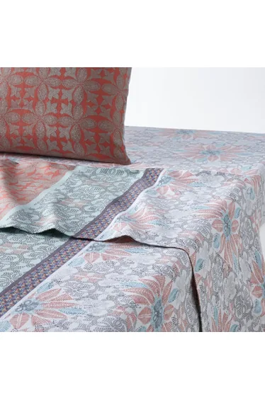 شرشف سرير قطن بطبعة