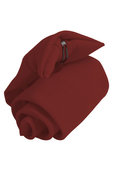 Premier Tie - Mens Plain Workwear Clip On Tie (Pack of 2) - Burgundy