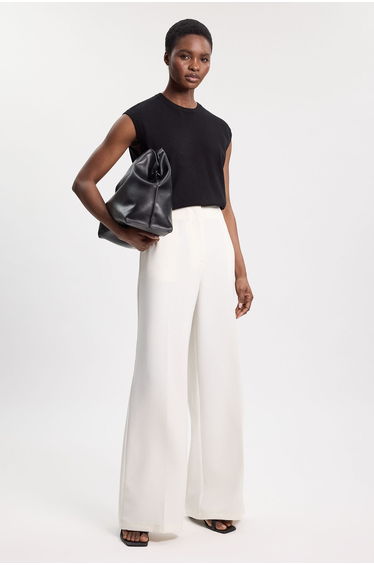 Polished Tailored Wide Leg Trouser