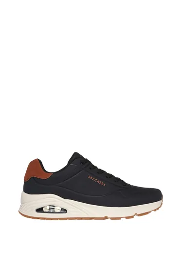 UNO Deboss Durabuck with Suede Heel Lace Up