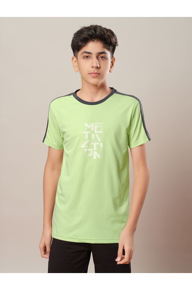 Color Block Crew Neck Regular Fit T-Shirt