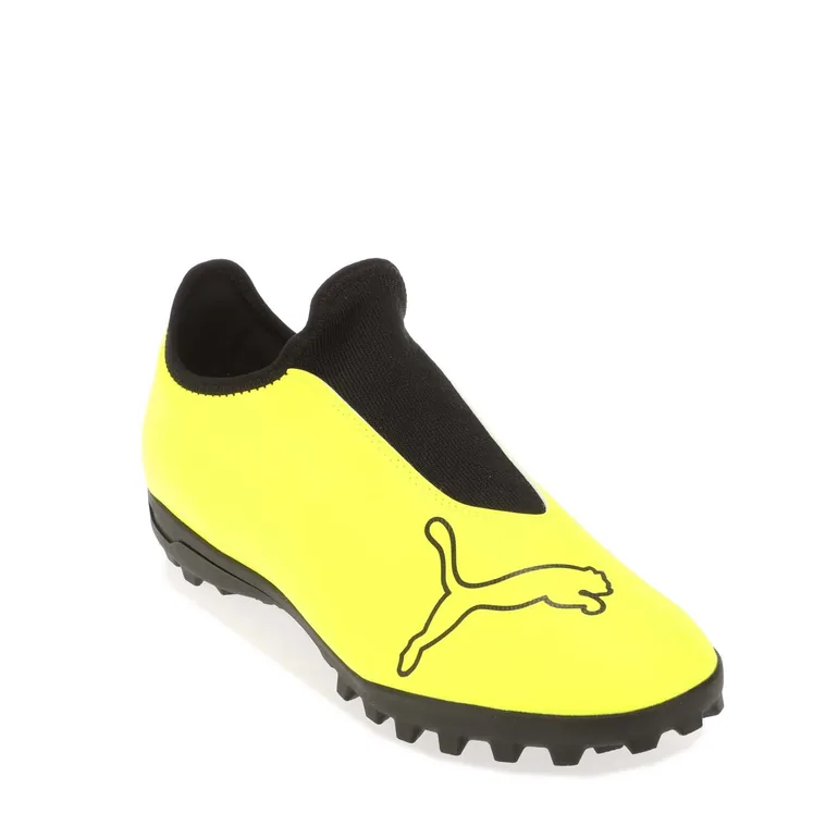 Men's Puma Finesse Laceless Turf Football Boots in Yellow - 1
