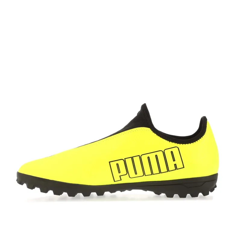 Men's Puma Finesse Laceless Turf Football Boots in Yellow - 5