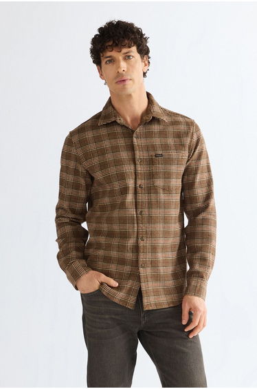 1 PKT Shirt Brown