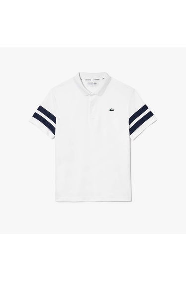Men's Lacoste Regular-Fit Ultra Dry Piqué Tennis Polo Shirt in White