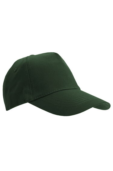 SOLS Unisex Buzz 5 Panel Baseball Cap - Forest Green