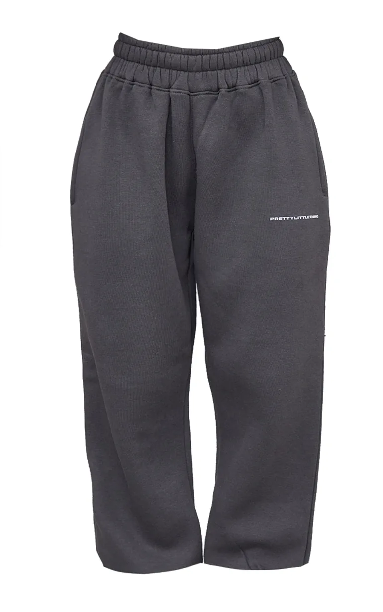 PRETTYLITTLETHING Petite Charcoal Jogger - 4