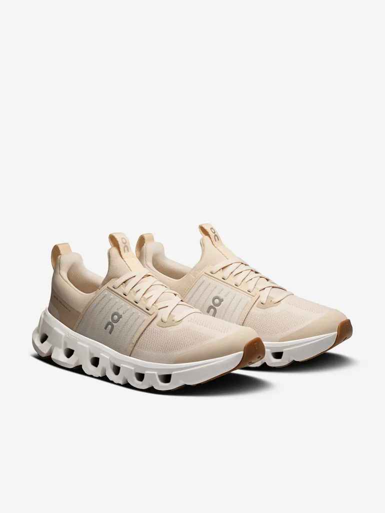 On Running Kids Cloudswift Trainers in Beige - 1