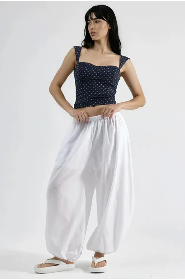 BUSEM Elastic Waist Balloon Pants