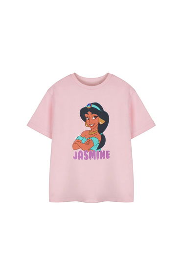 Princess Girls Jasmine Short-Sleeved T-Shirt - Pink