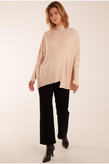 Asymmetric Hem Detail Jumper