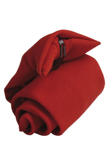 Premier Tie - Mens Plain Workwear Clip On Tie (Pack of 2) - Red