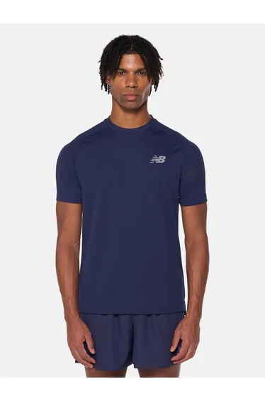 Men Navy Blue Training T-Shirt