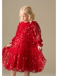 Verity Ruffle Mesh Dress - 1