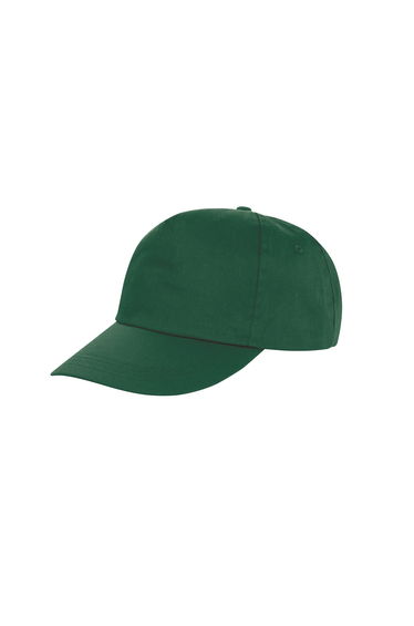 Result Unisex Core Houston 5 Panel Printers Baseball Cap (Pack of 2) - Bottle Green