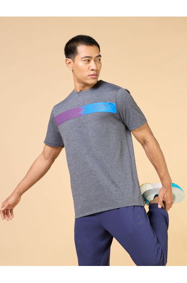Men Black Graphic Print COMFORtech T-Shirt
