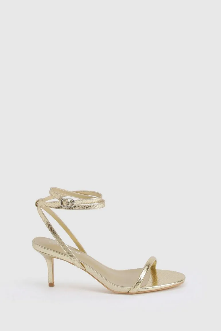 Metallic Basic Low 2 Part Heels - gold - 2
