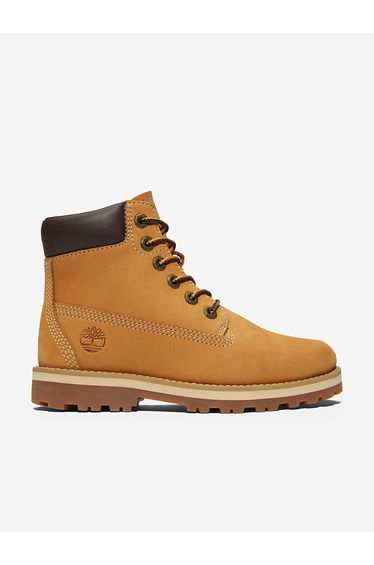 Timberland Kids Courma Mid Lace Up Boots in Beige