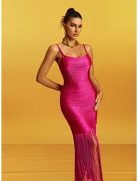 فستان ميداكسي بقصة مستقيمة - 2