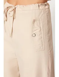 Trousers with Smocking Detail Legs - 3