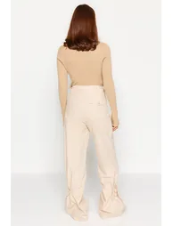 Trousers with Smocking Detail Legs - 4