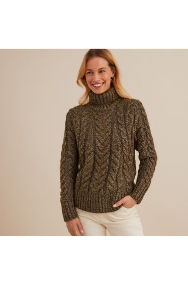Chunky Knit Turtleneck Jumper/Sweater