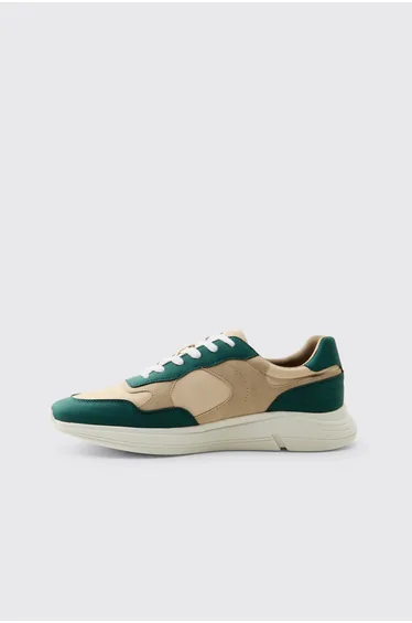 Chunky Colour Block Trainer - forest