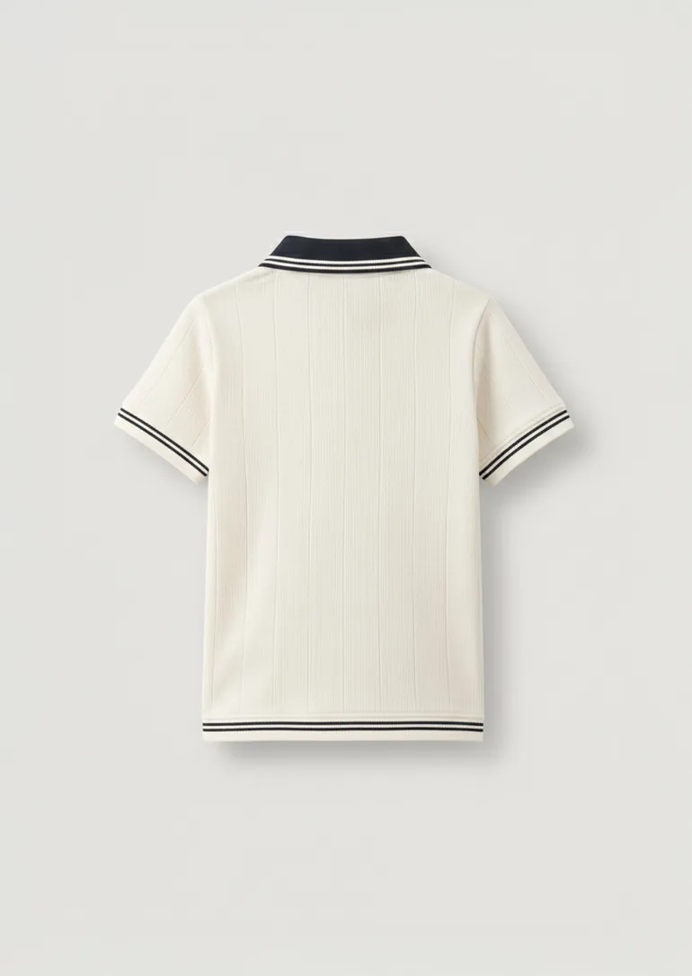 Oakley Rib Navy Contrast Polo - 3