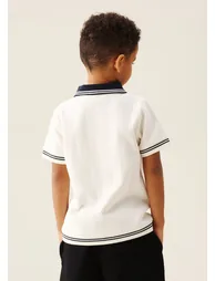 Oakley Rib Navy Contrast Polo - 2