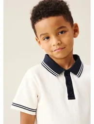 Oakley Rib Navy Contrast Polo - 1