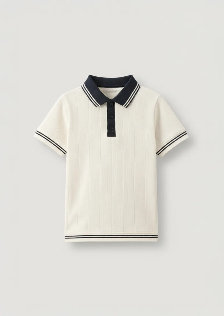 Oakley Rib Navy Contrast Polo - 4