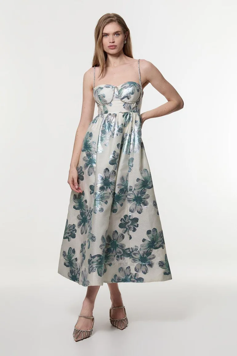halter dress midi Poplin Halter Dress