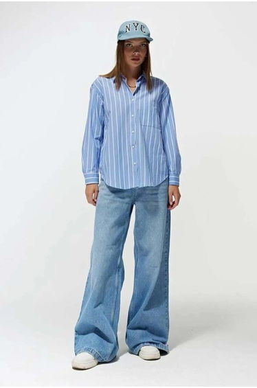 Mixray Striped Relaxed Fit Shirt
