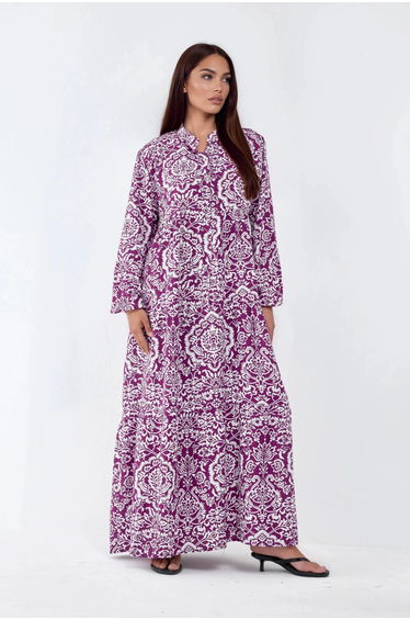 Comfortable Patterned Maxi Dress
