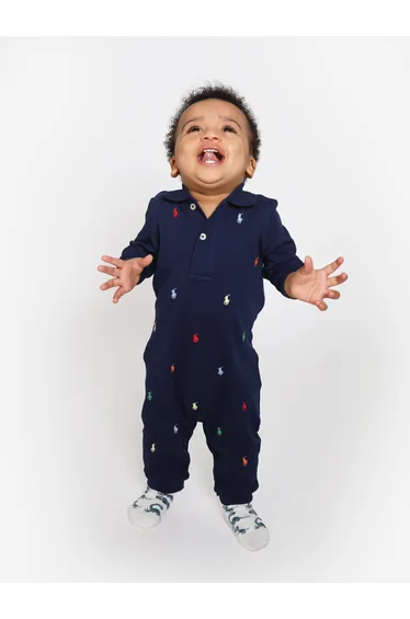 Baby Boys Schiffli Romper