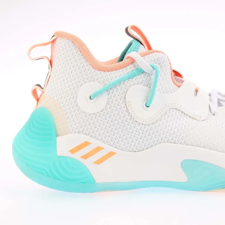 Men's adidas Harden Stepback 3 Basketball Shoes in White - 4