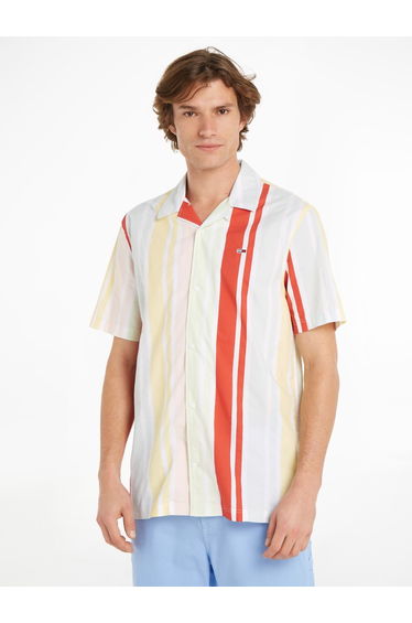 STRIPE RELAXED FIT SHORT SLEEVE SHIRT