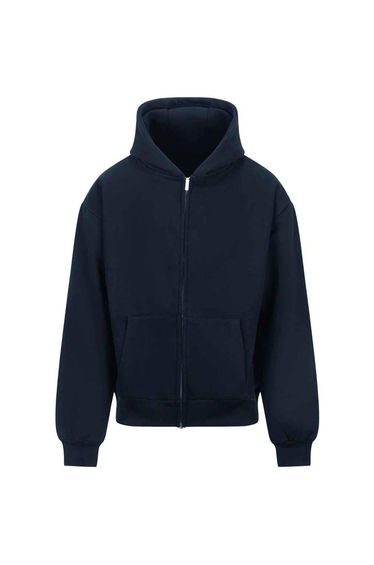 Awdis Unisex Adult Signature Heavyweight Oversized Full Zip Hoodie - New French Navy
