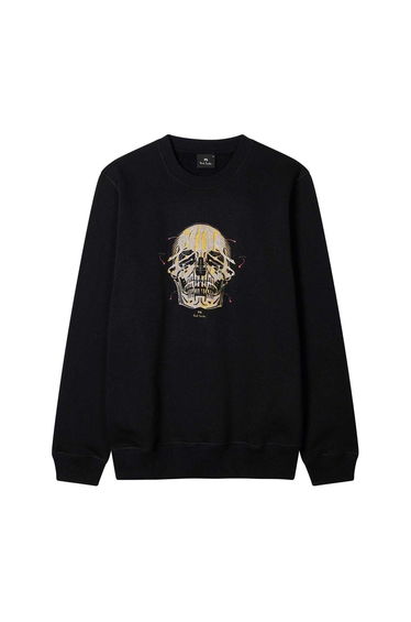 Paul Smith Mens Skull Crew Neck Sweatshirt - Black