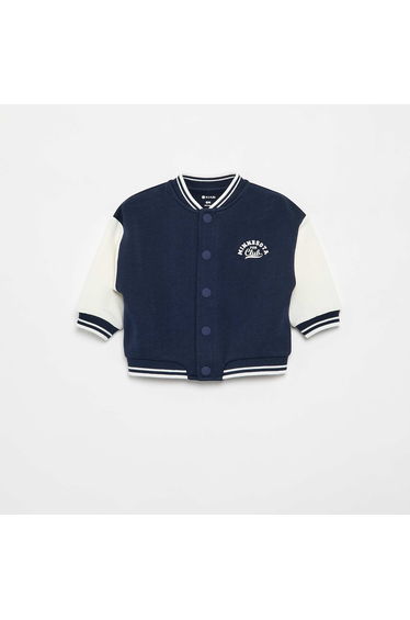 American campus style jacket BLUE